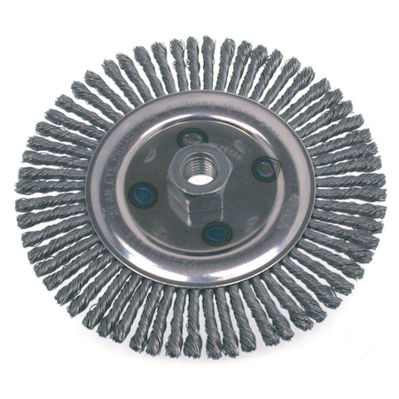 Osborn High Speed Stringer Bead Wire Wheel, Dia.=4in., Stainless Steel, Fill Dia.=.020in., Max RPM=20,000 26399